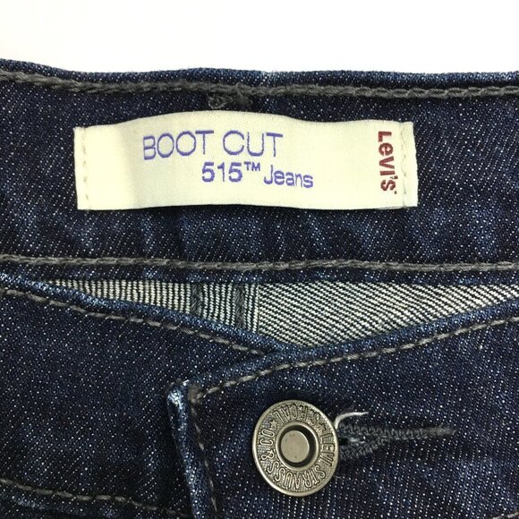 Levi's 515 Women's Bootcut Jeans Studded Back Pockets Stretch size 14 length 30" - Picture 4 of 10